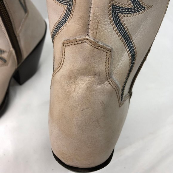 Dan Post® Ladies Loverly White Snip Toe Tall Leather Boots DP4377 - Picture 10 of 11